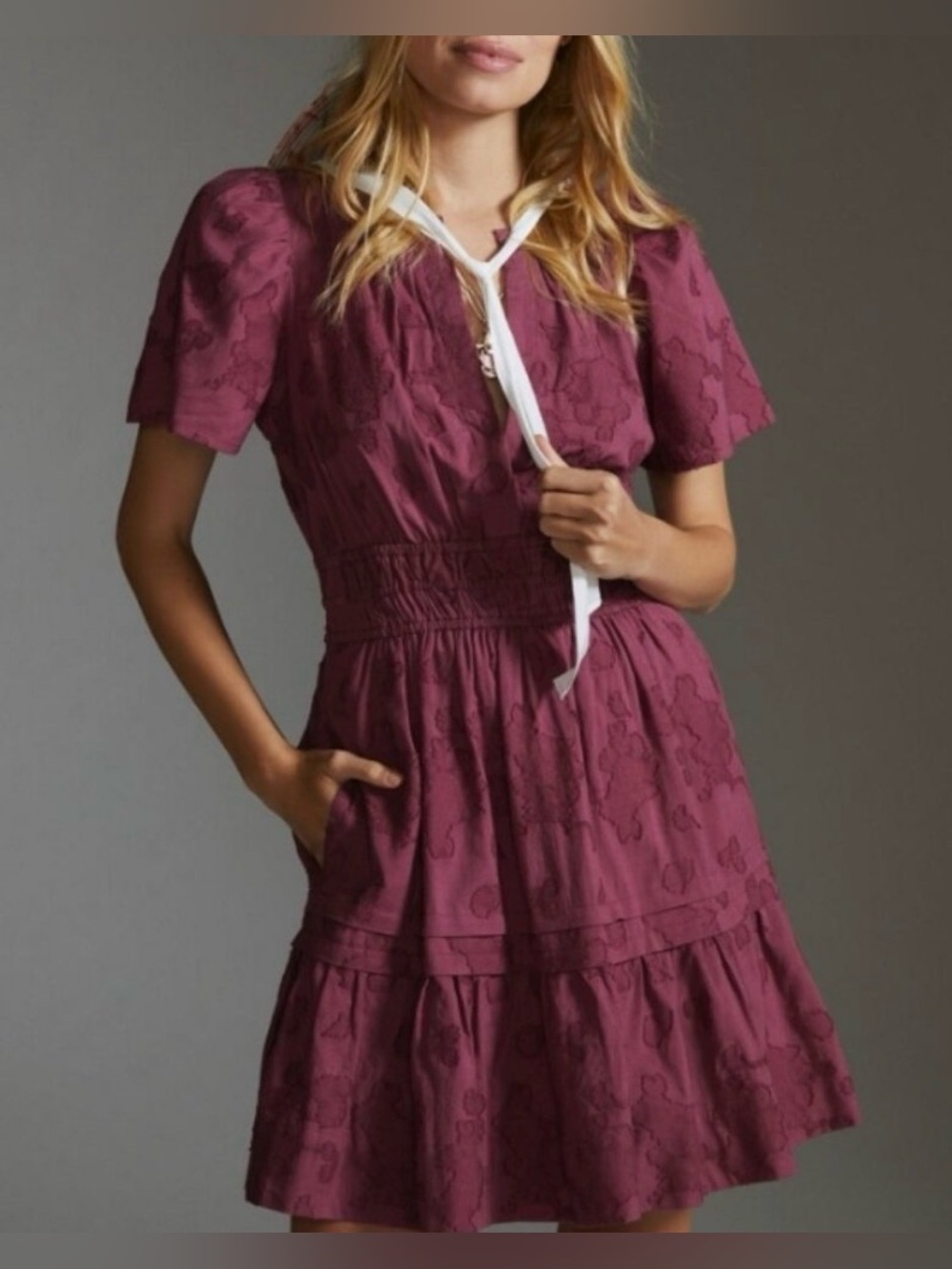 The Somerset Textured Mini Dress size small